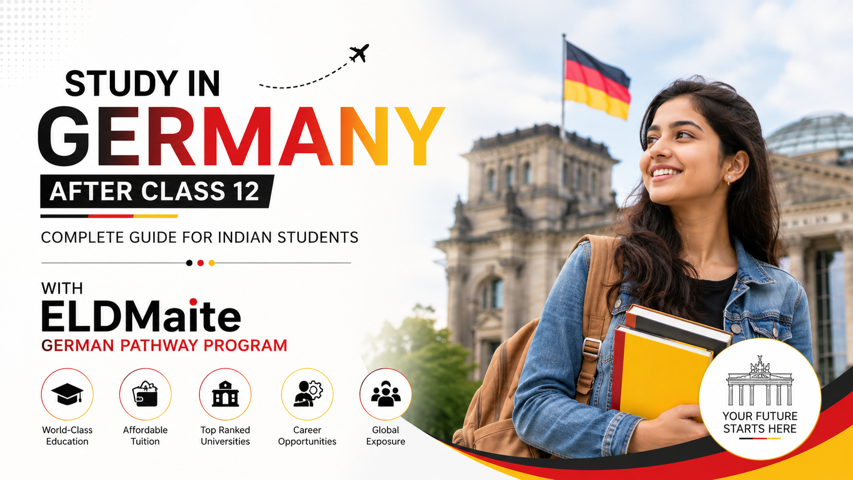 Study in Germany After Class 12: Complete Guide for Indian Students with ELDMaite German Pathway Program