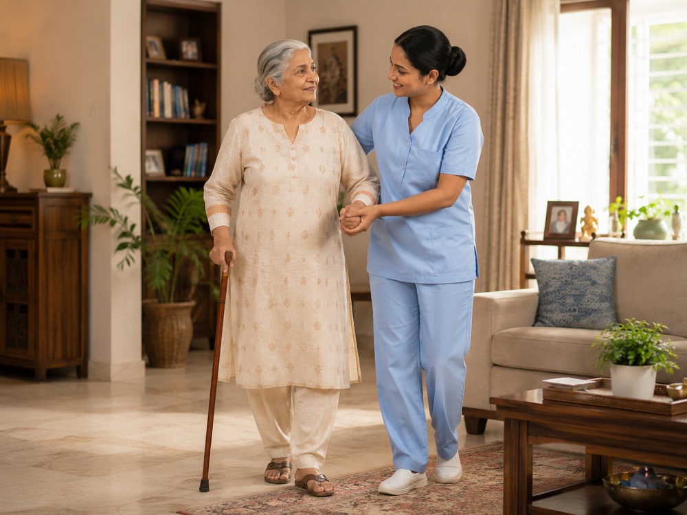 Daily elder care support in Kolkata