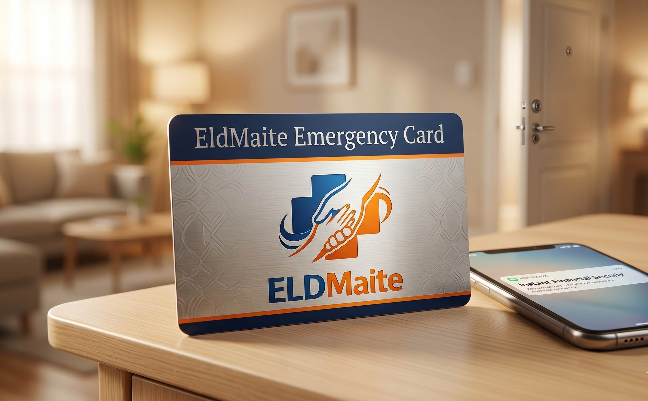 No Subscription Emergency Card for Elder Care by EldMaite